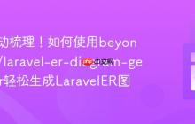 告别手动梳理!如何使用beyondcode/laravel-er-diagram-generator轻松生成LaravelER图