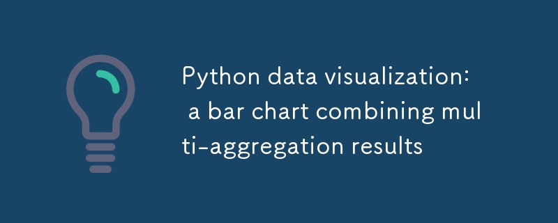 Python 데이터 시각화: 다중 집계 결과를 결합한 막대 차트