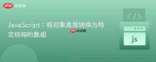 JavaScript：将对象高效转换为特定结构的数组
