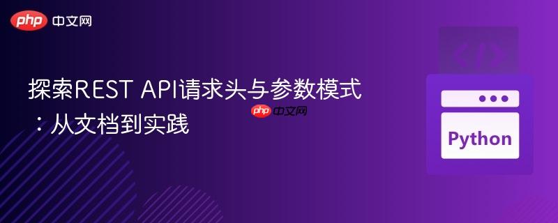 探索REST API请求头与参数模式：从文档到实践

