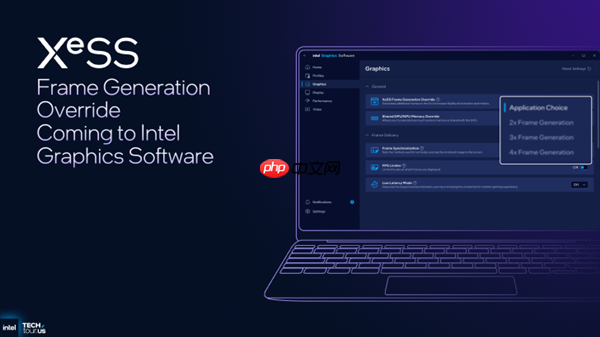 Intel正式公布XeSS MFG多帧生成:帧率暴增4倍!老产品也能用