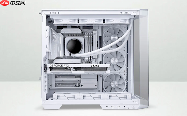 微星首款背插显卡发布：纯白、看不到一根线