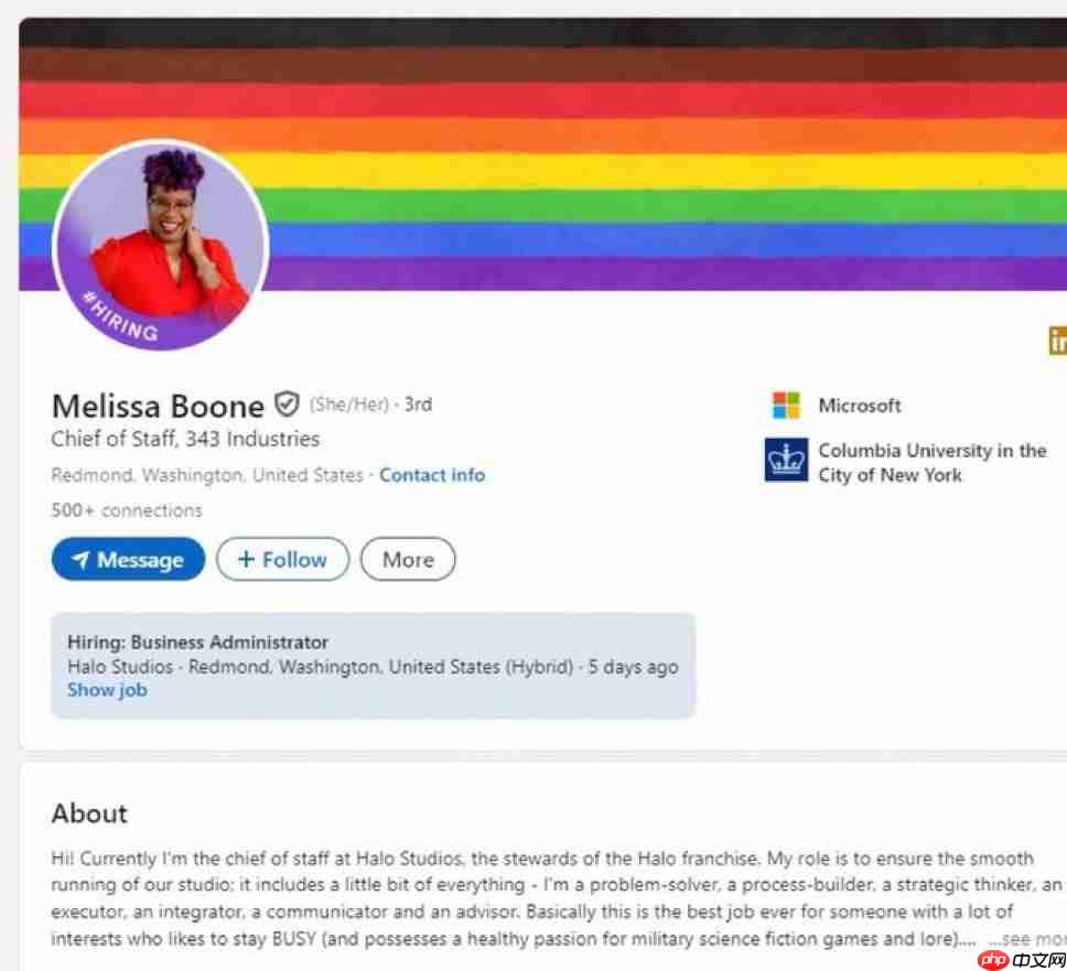 《光环》工作室女黑人主管离职 加盟了拳头游戏