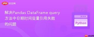解决Pandas DataFrame query方法中日期时间变量引用失败的问题