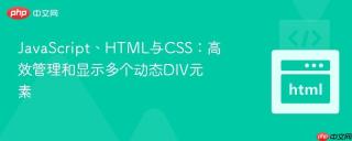 JavaScript、HTML与CSS：高效管理和显示多个动态DIV元素
