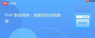 PHP 数组转换：构建树形结构数据