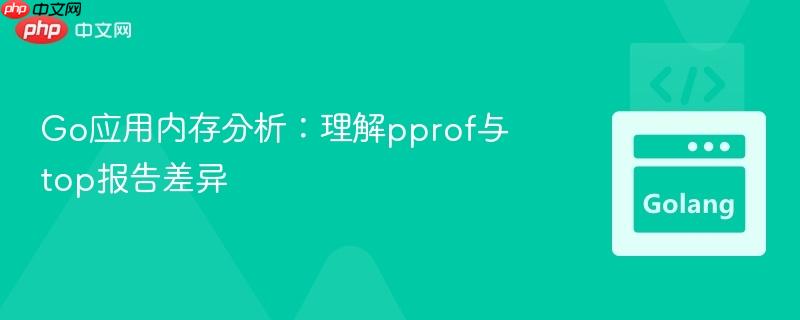 go应用内存分析：理解pprof与top报告差异