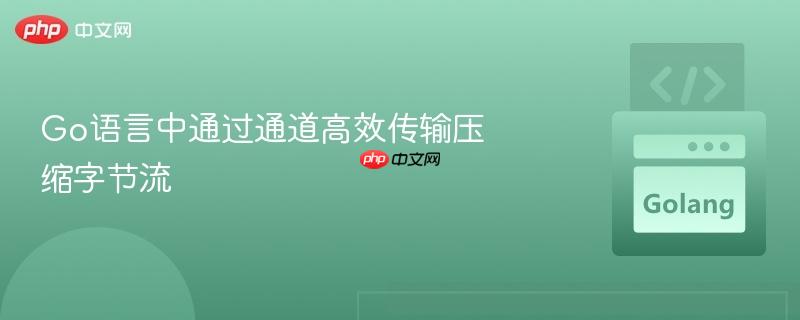 go语言中通过通道高效传输压缩字节流