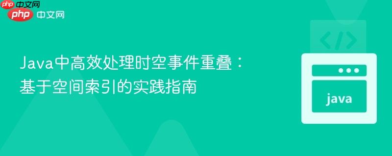 Java中高效处理时空事件重叠:基于空间索引的实践指南