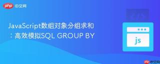 JavaScript数组对象分组求和：高效模拟SQL GROUP BY