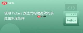 使用 Polars 表达式构建高效的余弦相似度矩阵
