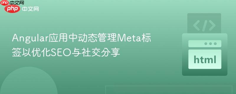 Angular应用中动态管理Meta标签以优化SEO与社交分享