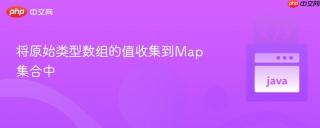 将原始类型数组的值收集到map集合中