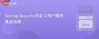 Spring Security自定义用户服务集成指南