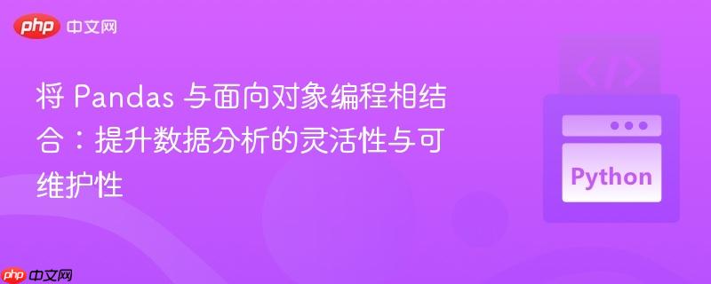 将 Pandas 与面向对象编程相结合：提升数据分析的灵活性与可维护性