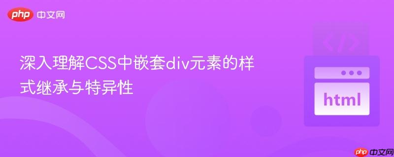 深入理解CSS中嵌套div元素的样式继承与特异性