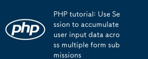 Tutorial PHP: Gunakan sesi untuk mengumpulkan data input pengguna merentasi pelbagai borang penyerahan