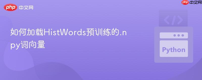 如何加载HistWords预训练的.npy词向量