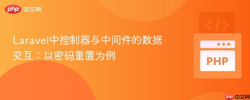 Laravel中控制器与中间件的数据交互:以密码重置为例