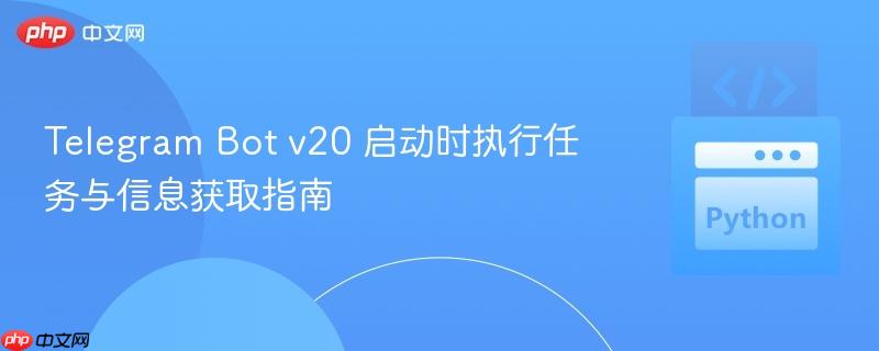 Telegram Bot v20 启动时执行任务与信息获取指南