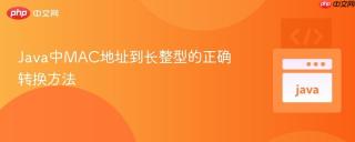 Java中MAC地址到长整型的正确转换方法
