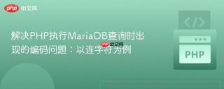 解决PHP执行MariaDB查询时出现的编码问题：以连字符为例