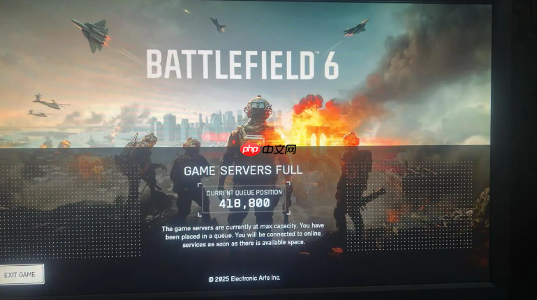 发售即爆红！《战地6》超40万玩家排队进入服务器