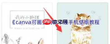 canva可画如何制作卡通壁纸