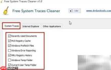 Free System Traces Cleaner清痕教程