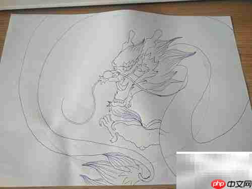 中国龙绘画步骤详解