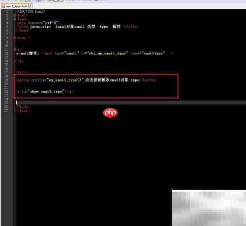 email对象type属性用法解析