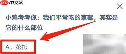 草莓我们吃的是哪个部位？
