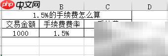 1.5%手续费计算方法详解