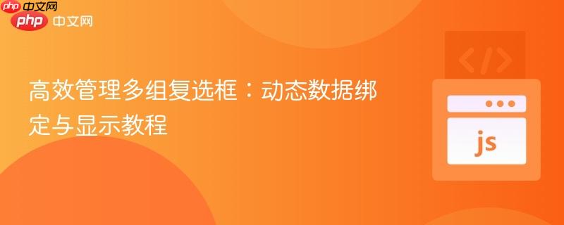 高效管理多组复选框：动态数据绑定与显示教程