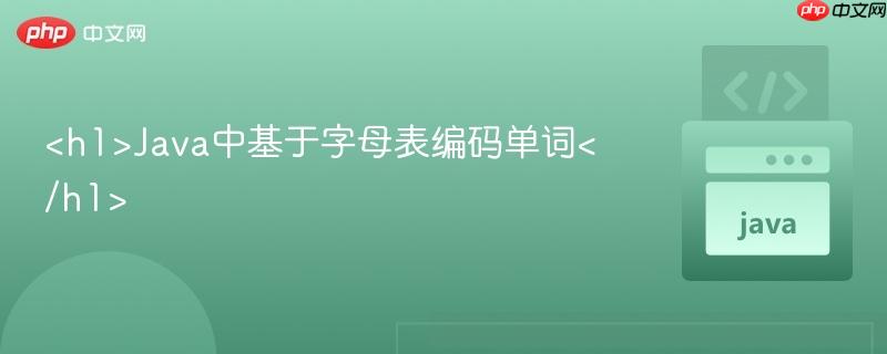 <h1>Java中基于字母表<a   style=