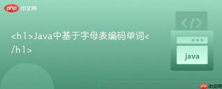 Java中基于字母表编码单词