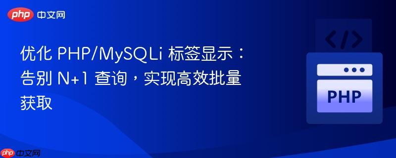 优化 PHP/MySQLi 标签显示：告别 N+1 查询，实现高效批量获取