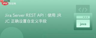 Jira Server REST API：使用 JRJC 正确设置自定义字段