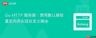 Go HTTP 服务器：禁用默认路径重定向并实现自定义路由