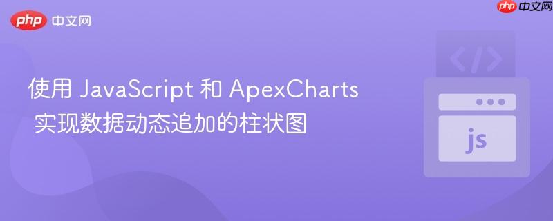 使用 JavaScript 和 ApexCharts 实现数据动态追加的柱状图