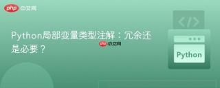 Python局部变量类型注解：冗余还是必要？