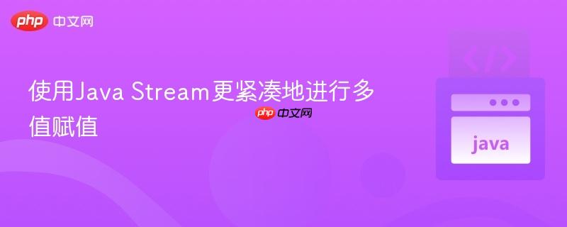 使用java stream更紧凑地进行多值赋值