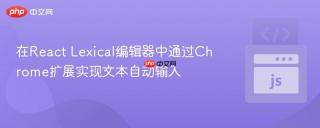 在React Lexical编辑器中通过Chrome扩展实现文本自动输入