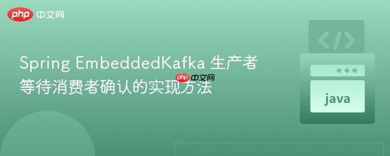 spring embeddedkafka 生产者等待消费者确认的实现方法