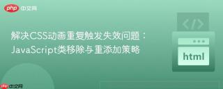 解决CSS动画重复触发失效问题：JavaScript类移除与重添加策略