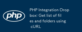 Integrasi PHP dengan Dropbox: Dapatkan senarai fail dan folder menggunakan Curl