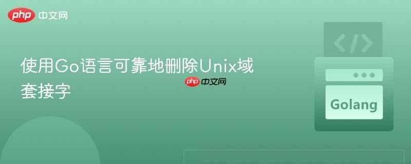 使用go语言可靠地删除unix域套接字