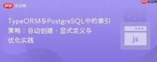 TypeORM与PostgreSQL中的索引策略：自动创建、显式定义与优化实践