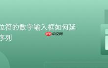 使用占位符的数字输入框如何延续数字序列