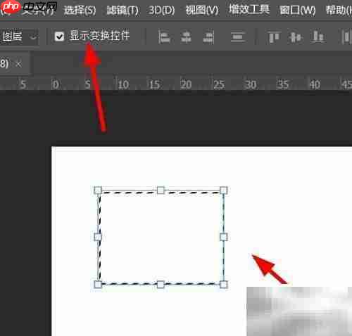 Photoshop显示变换控件技巧